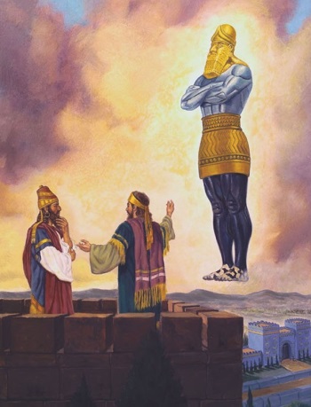 De droom van Nebukadnezar van het beeld