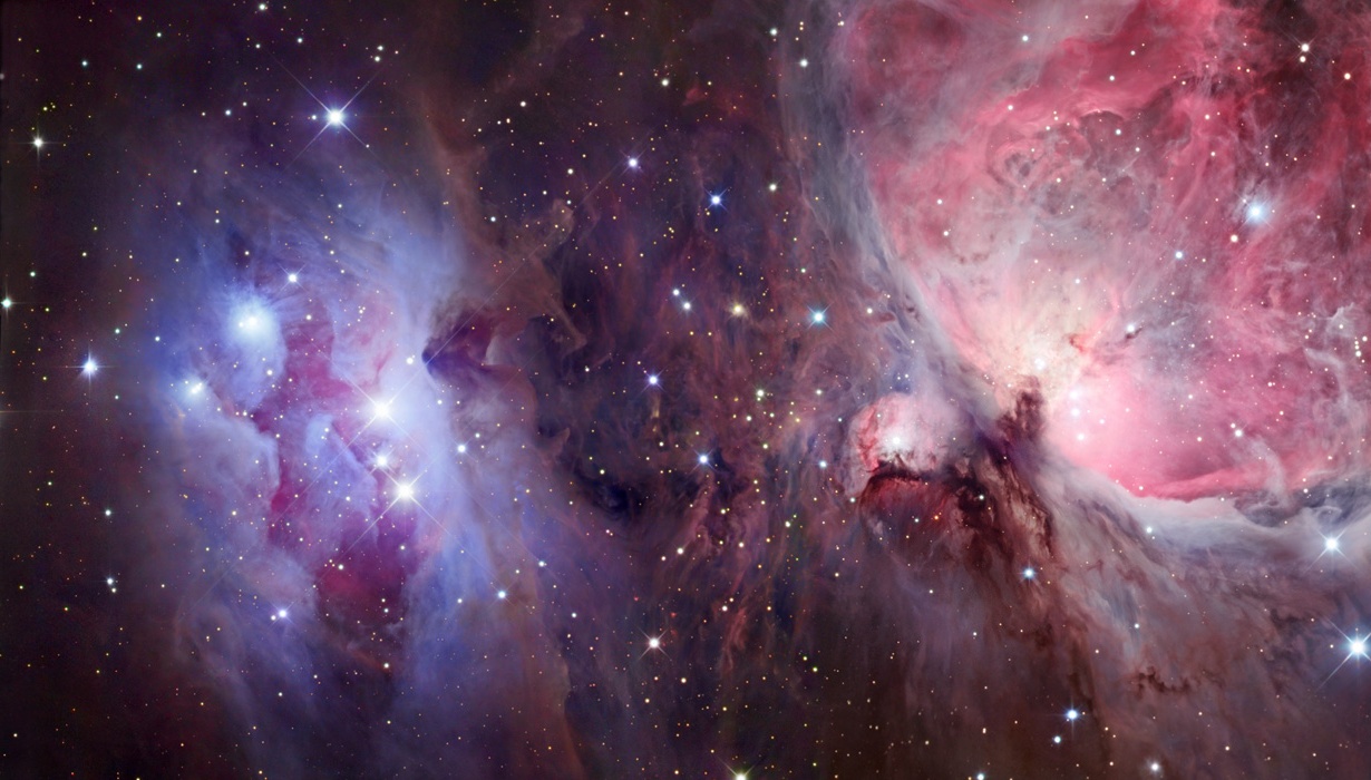 Het zogenaamde Zwaard van Orion in het sterrenbeeld Orion
