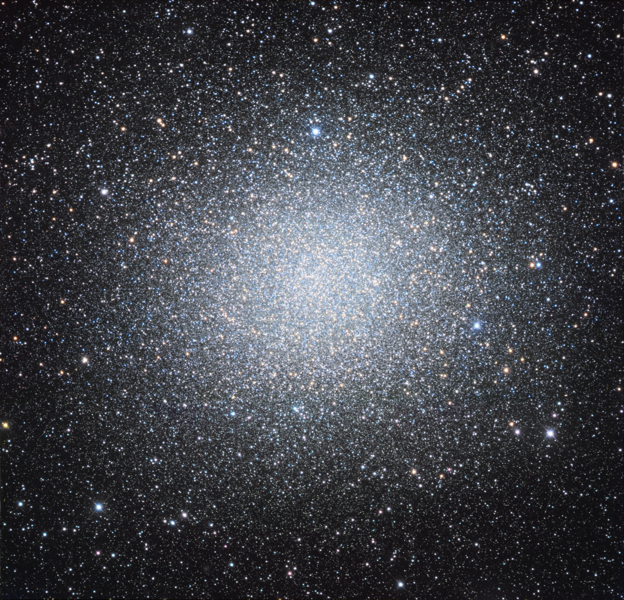 De bolvormige sterrenhoop Omega Centauri (NGC 5139) in het sterrenbeeld Centaur (Centaurus)