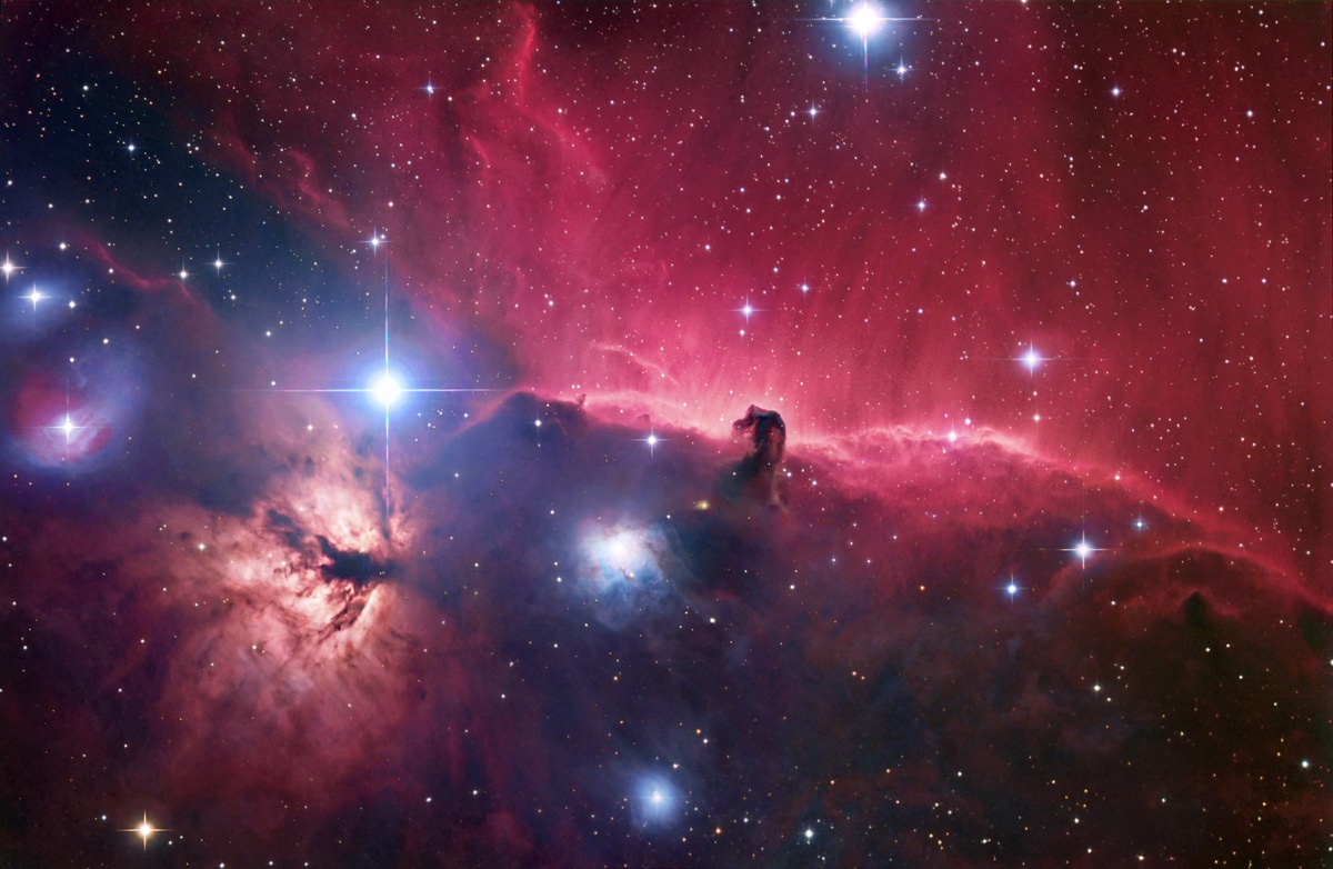 De Paardekopnevel (ook bekend als Barnard 33) in het sterrenbeeld Orion