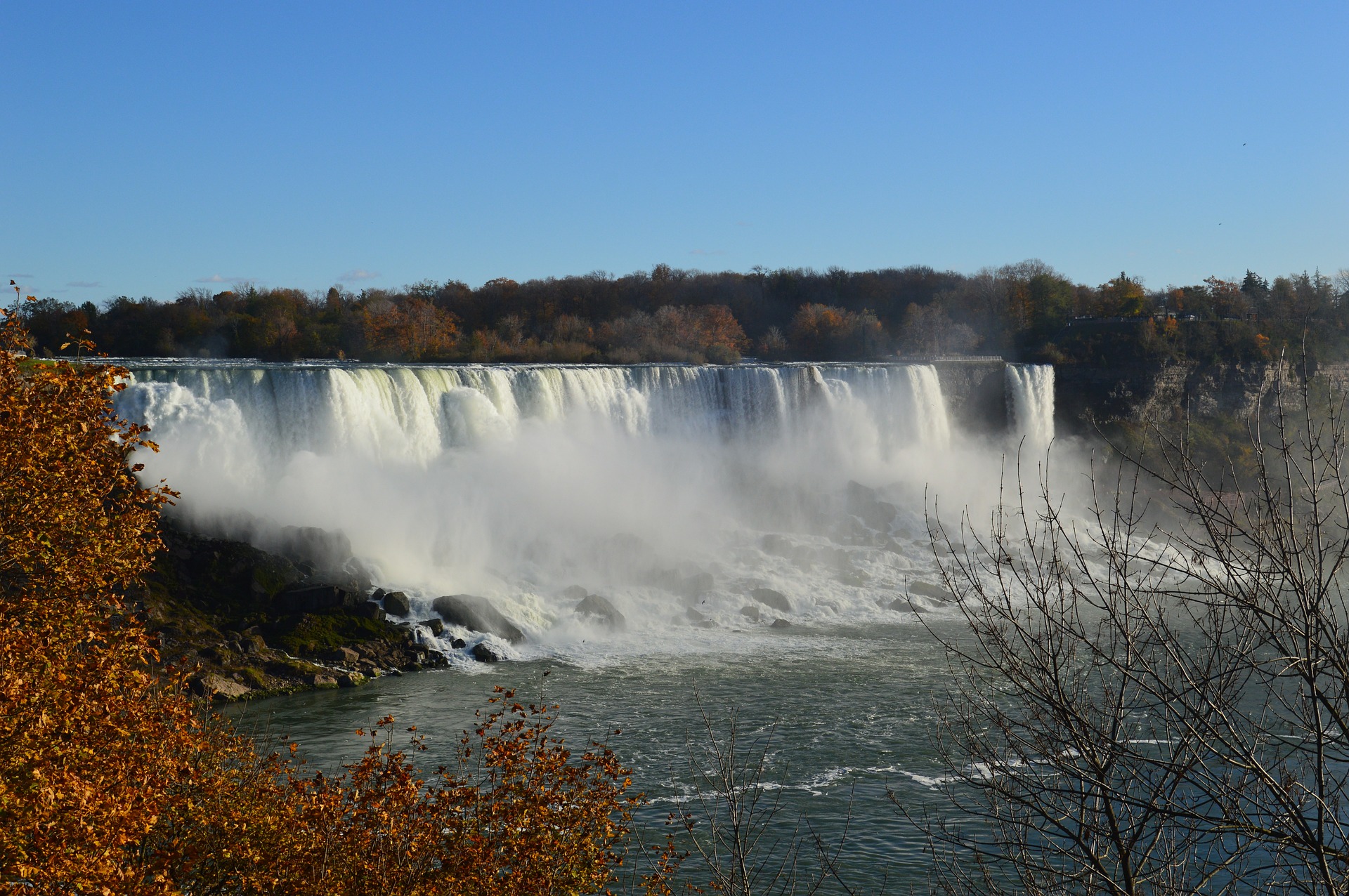 Eén van de Niagara-watervallen